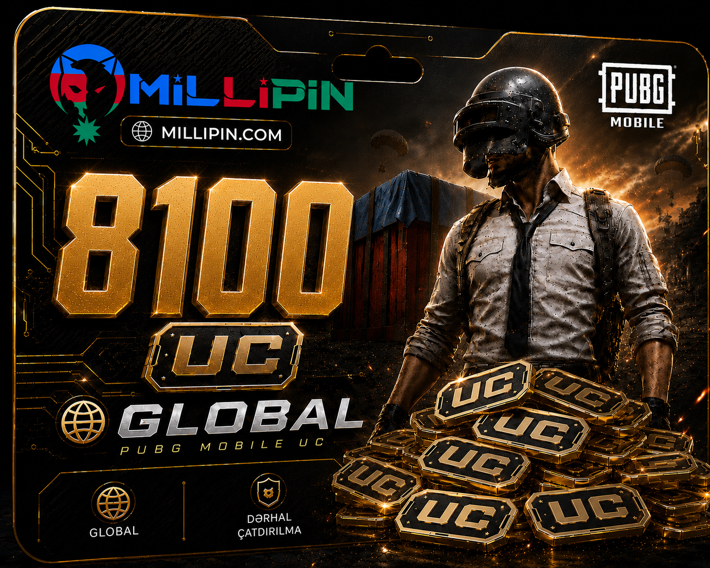 PUBG Mobile 8100 UC