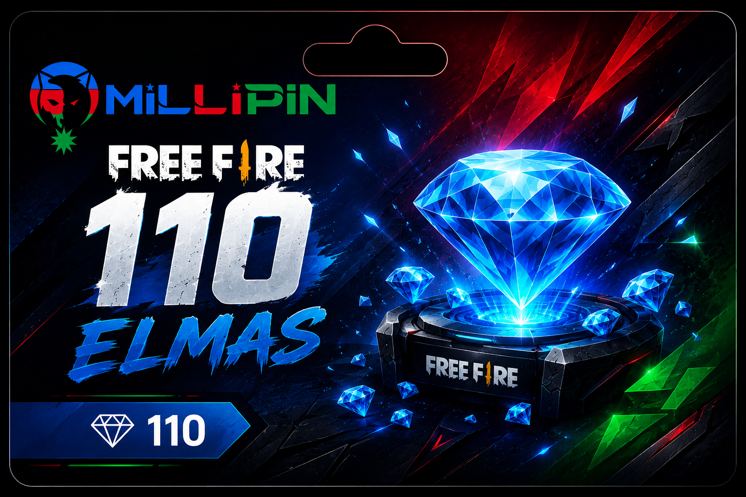 Free Fire 110 Elmas