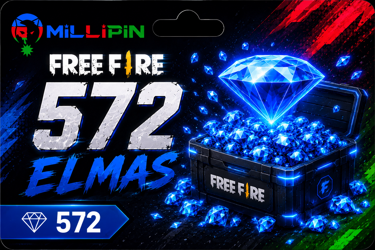 Free Fire 572 Elmas